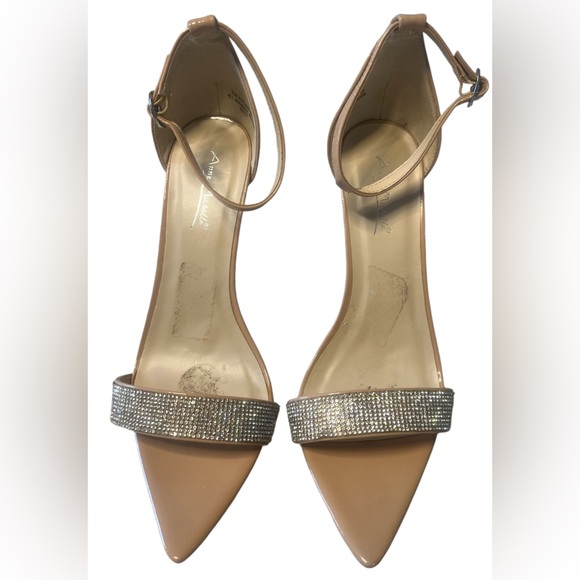 Anne Michelle Exception Women’s Single Band Open Toe Stiletto Heel Shoe 10 - Picture 3 of 14